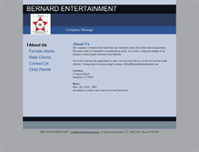 Tablet Screenshot of bernardentertainment.com